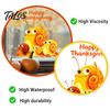 Fall Theme Decor Cartoon Snail Static Window Sticker for Thanksgiving Autumn Harvest Festival, Waterproof PVC Decal Home Ornaments Glass Doors