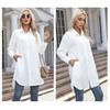 Women's Autumn Long Solid Colour Casual Temperament Long Sleeve Shirt Women