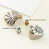 iBasso Cookie Ti Dynamic Titanium Alloy 10mm Dual Magnetic Circuit Earphones Alloy Diaphragm Dual Magnetic Circuit Cable Included Detachable Cable