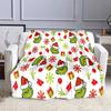 Christmas Grinch Pattern with Gifts Patterned flannel blanket perfect for the bedroom living room, sofa, or a little nap