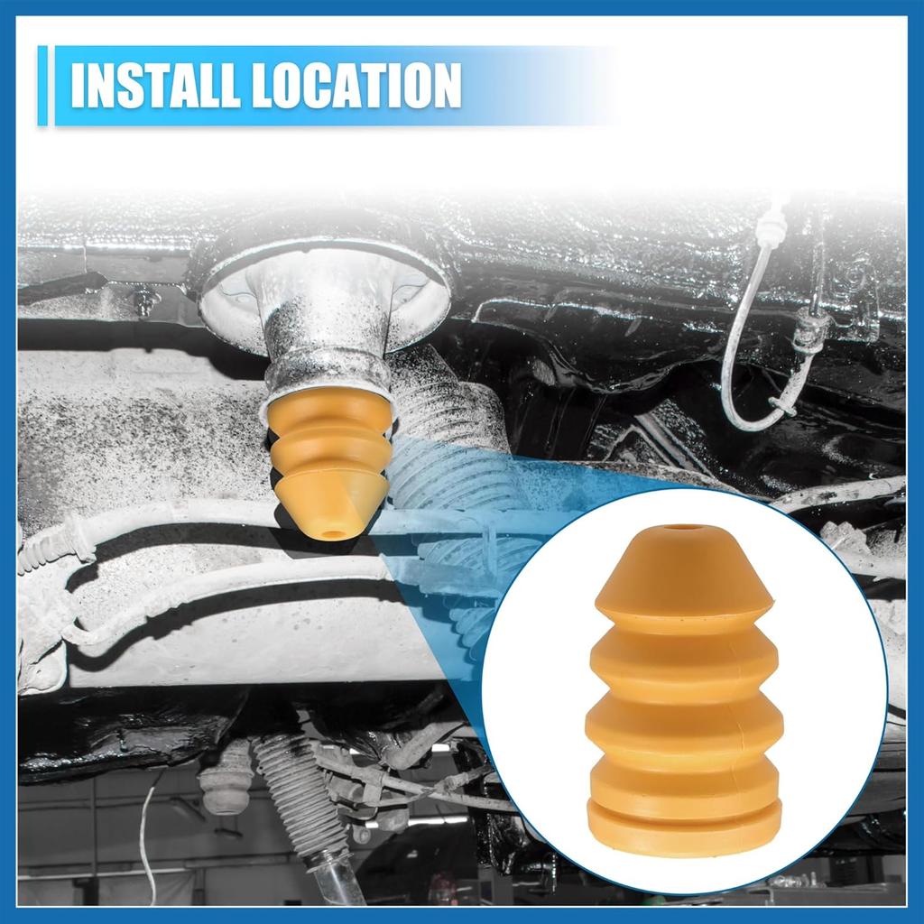 Front Upper Jounce Bumper Kit,Front Bump Stop,Jounce Shock Bumper Stop Replacement for Jeep Liberty KJ 2002-2007 52088705AB 52088684AB Pack of 4 Item