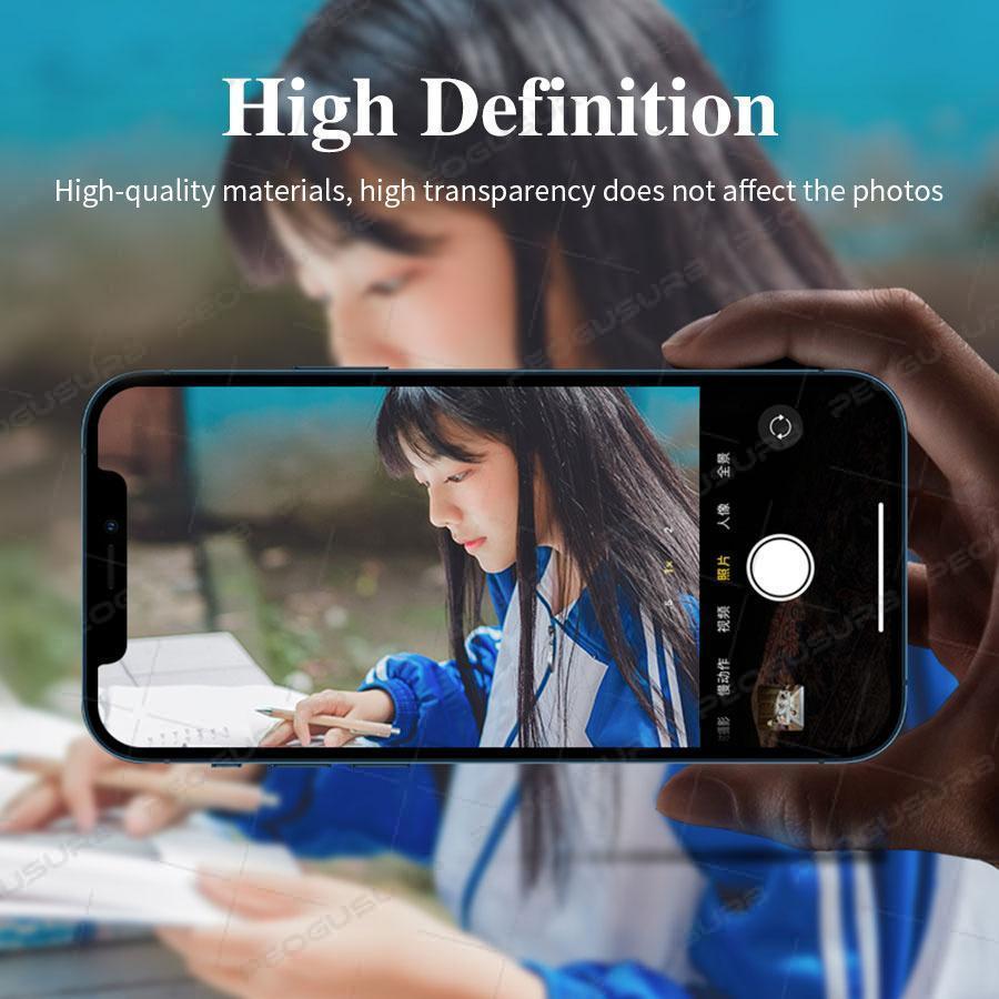 1Set Camera Lens Protector Metal Ring For iPhone 16 15 14 13 12 11 Pro Max 16 Plus 13 12 mini Full Cover Camera Tempered Glass Protective film
