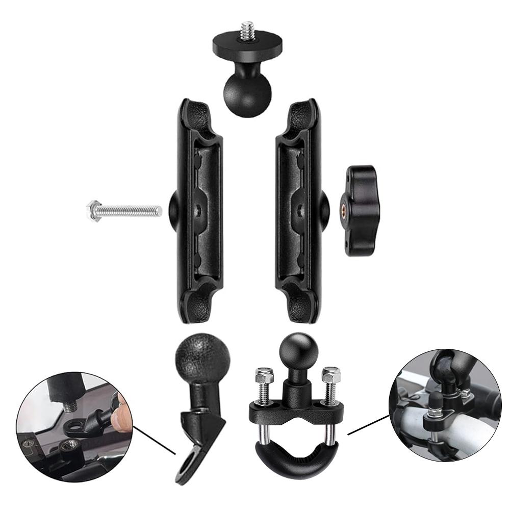 Motorcycle Handlebar Mount Mirror Holder Bicycle Mount For GoPro 13 12 11 10 9 Insta360 SJCAM DJI Osmo Action Camera Accessories