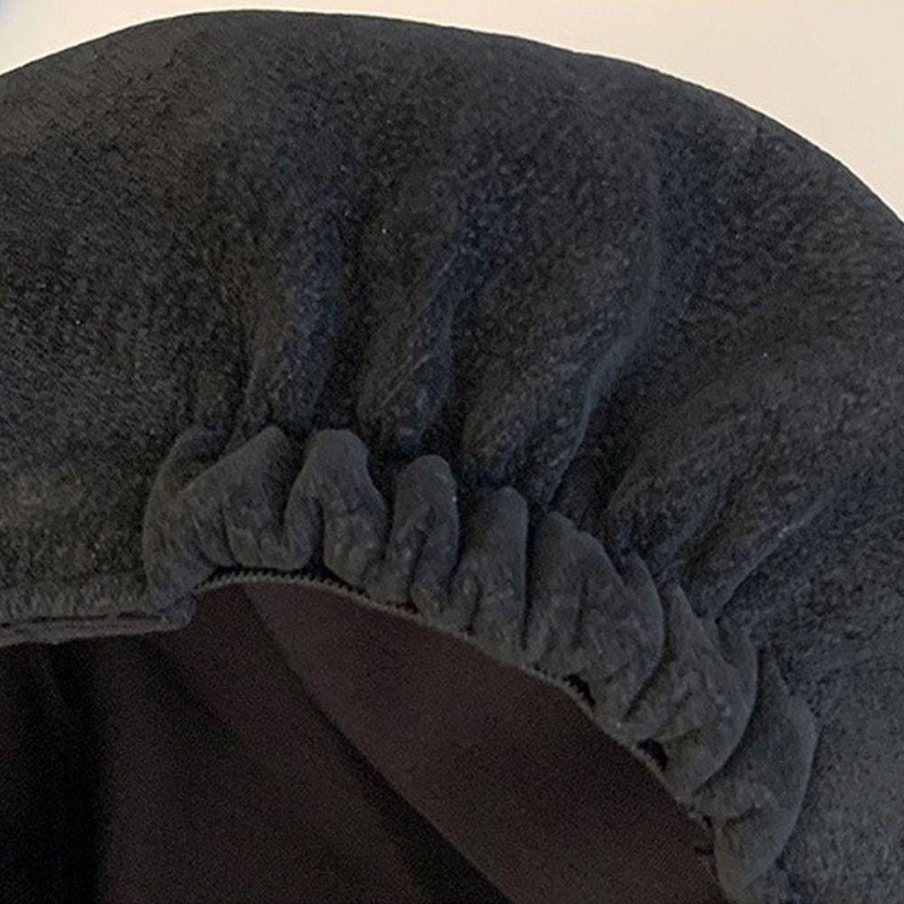 Vintage Suede Beret Flat Brim Beanie Cap Fashion Painter Berets  Women