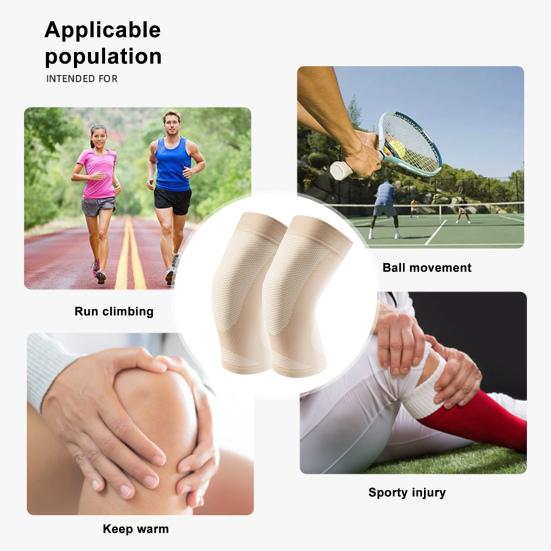 1 Pair Women Men Sport Knee Pads Pain Relief Running Yoga Dancing Knee Protector Brace Ultra-thin Breathable Knee