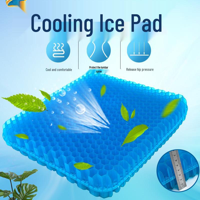 3D Style Honeycomb Gel Seat Cushion for Car, Sofa, and Student Chairs - Round Design