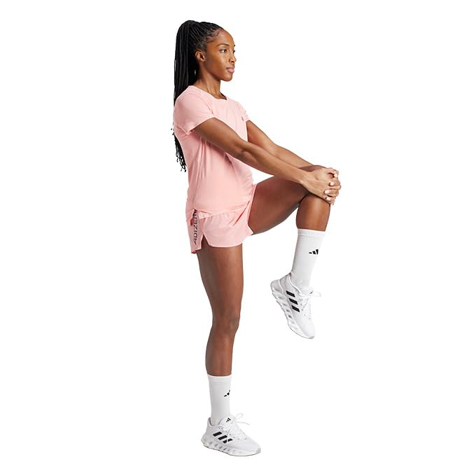 

Adidas Running Wear Tops Short Sleeve Shirt ADIZERO TEE W JTT43 IW3216 Women s T-Shirt [2024SS] J/S