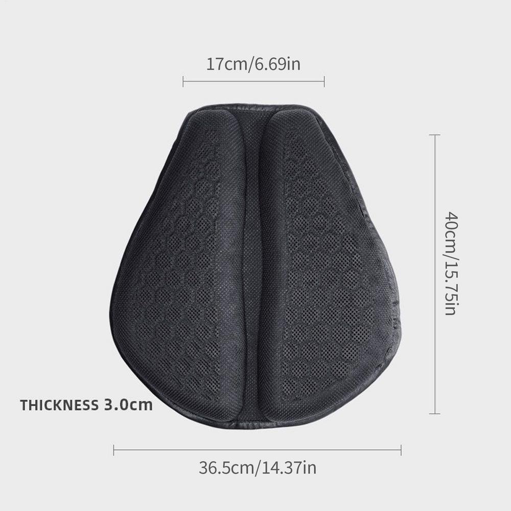 Motorcycle Gel Seat Pad Shock Absorption Gel Pad Breathable Chair Shock Absorbing Cushion for Support & Softness Comfortable