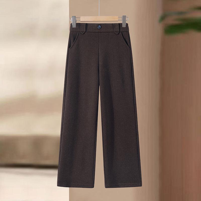 High Waist Versatile Casual Pants for Middle-Aged Women - Loose, Fashionable, Temperament-Enhancing Long Pants for Spring and Autumn