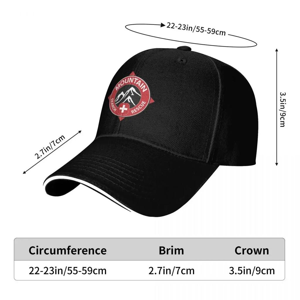 Bergsuche & Rettung Individuelle Baseballkappen Damen Herren Erwachsene Weiblich Strand Sonnenhut Trucker Cap