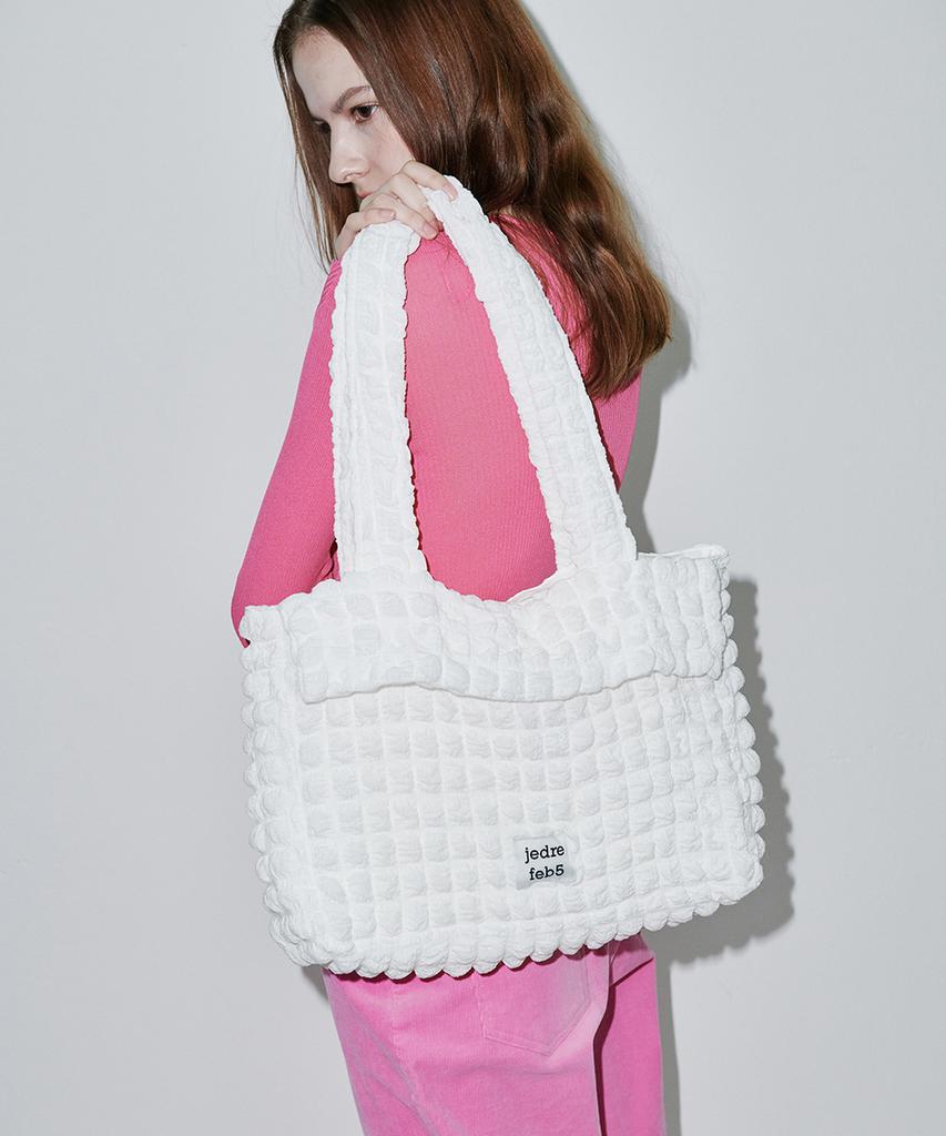 Jedrefeb5 Croffle Shoulder Bag White