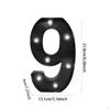 LED Number Light 9 Night Light, Up Sign, Marquee Sign for Cafe Anniversary