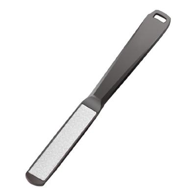 Allumen Metallnagelfeile mit Anti-Rutsch-Griff Doppelseitiger Nagelpuffer für Damen Herren Zehennagelfeilen für dicke Nägel