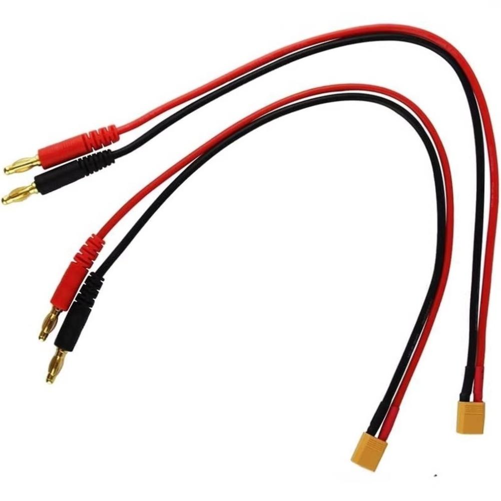 For XT30 To 4mm Banana Connector RC Battery Charging Cable 16AWG For Electrical Equipment Accessories