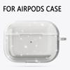 For Airpods Pro 1 2 Transparent Flash Earphones Shell Wireless Bluetooth Headset Silicone Case With Keychain For Air Pods 3 2 1