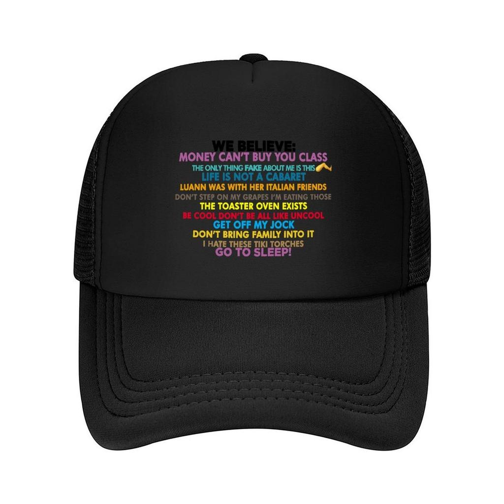We Believe Real Housewives of New York RHONY Baseball Cap Sports Cap Streetwear Black Trucker Hats For Men Women's