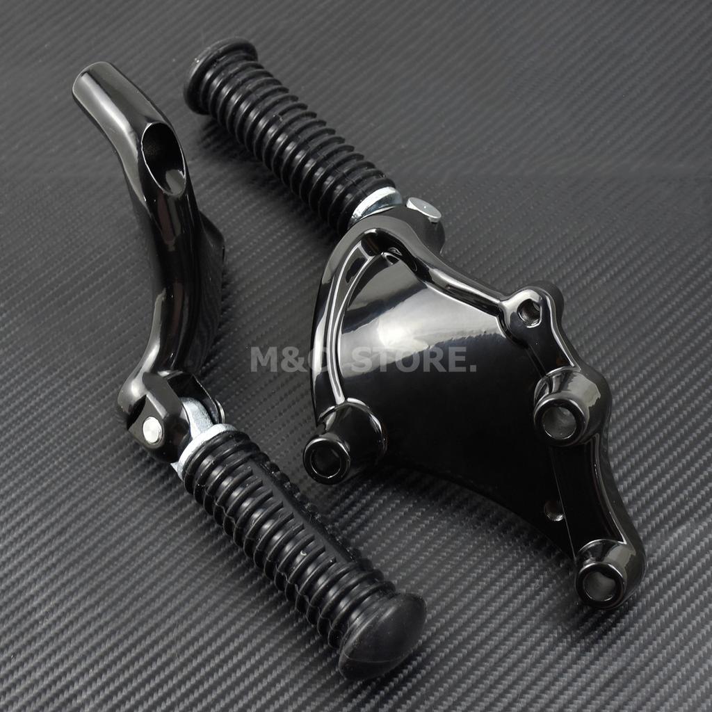 Motorcycle Rear Passenger Foot Pegs Mount Black Pedal For Harley Sportster Iron 883 1200 XL 48 72 SuperLow