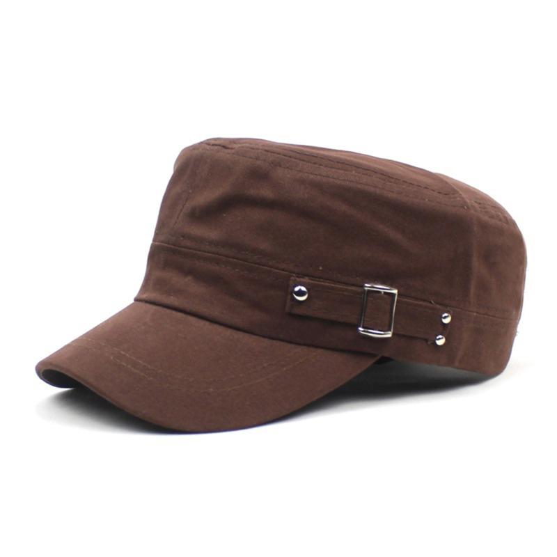 Four Seasons Flat Top Hat Men'S Simple Peaked Hat Fashion Baseball Cap Casual Cap, Commuter Sunshade Hat