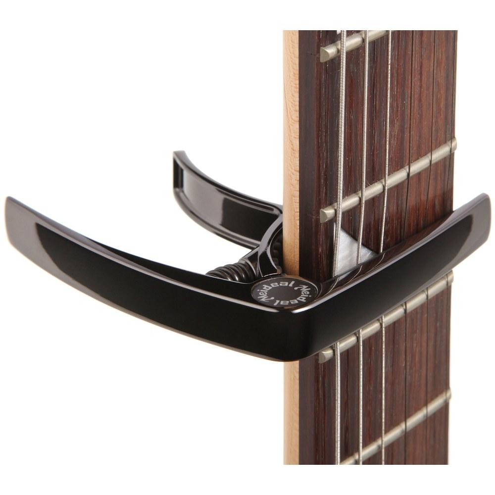 Phoenix Guitar Capo 3-Piece Set Care Fiber Cloth Safe Secure Folk Electric Acoustic Black
