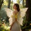 Neue Prinzessin Engel Flügel Fee Flügel Funkelndes Kleid UP Engel Flügel Organza Zikadenflügel Party Requisiten