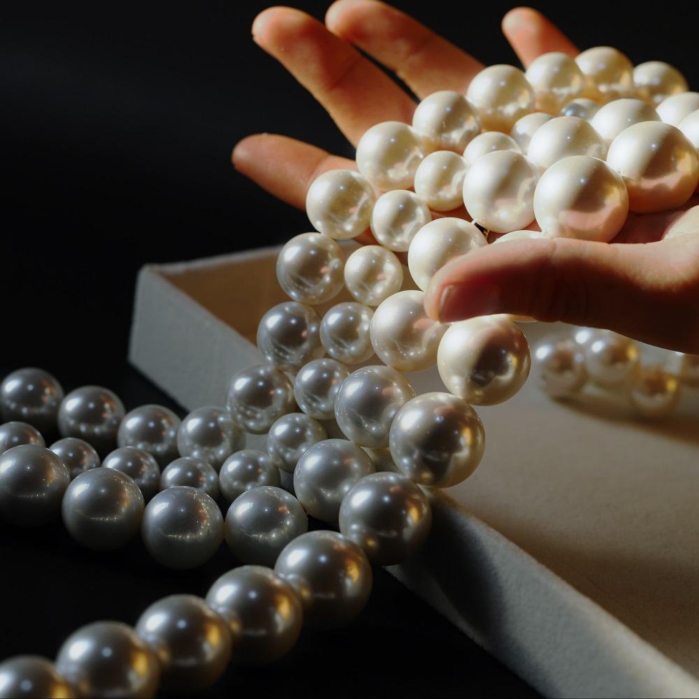 1lot/bag Shell Pearl Chains Gloss Pearl Bracelet Earrings Handmade Chains For Bracelet DIY Jewelry Making Supplies Components
