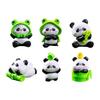 Adorable Panda Figurines Miniature Landscape Decoration For Car Dashboards Desktop Home Garden DIY Craft Display