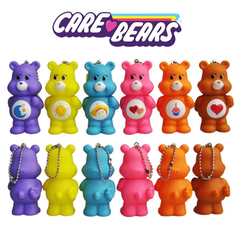PVC-Kunststoff Care Bears Schlüsselanhänger Spielzeugfiguren Tasche Anhänger Kinder Weihnachten Geburtstagsgeschenk