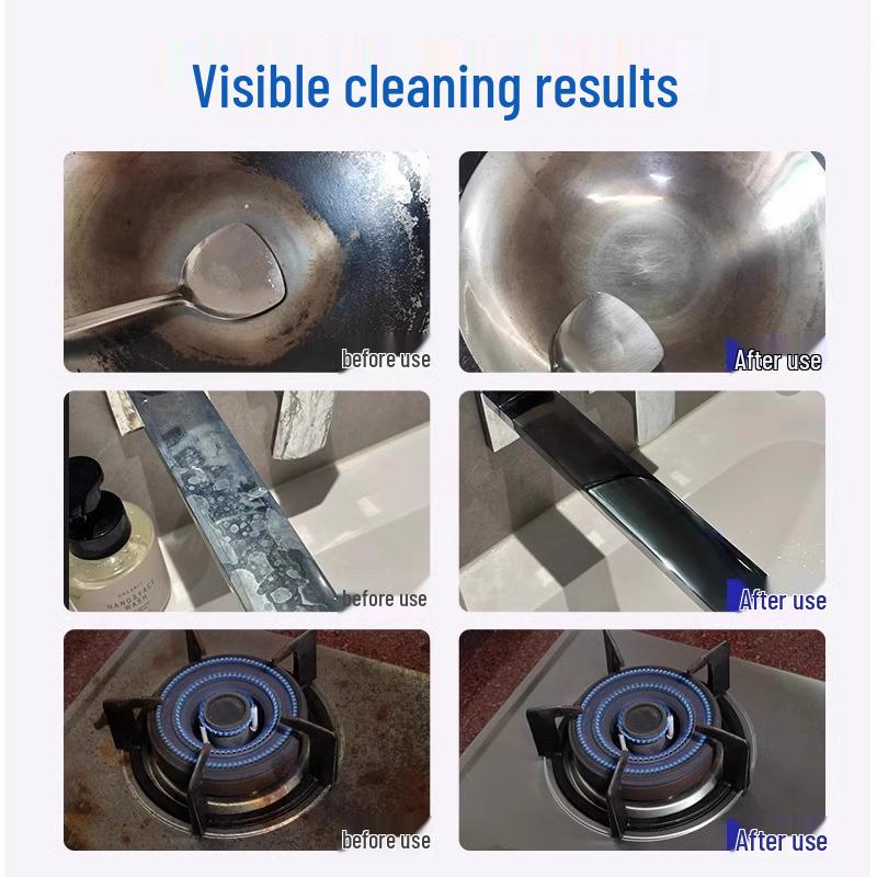 Kitchen Pot & Stain Remover for Rust and Oil on Stainless Steel and Iron