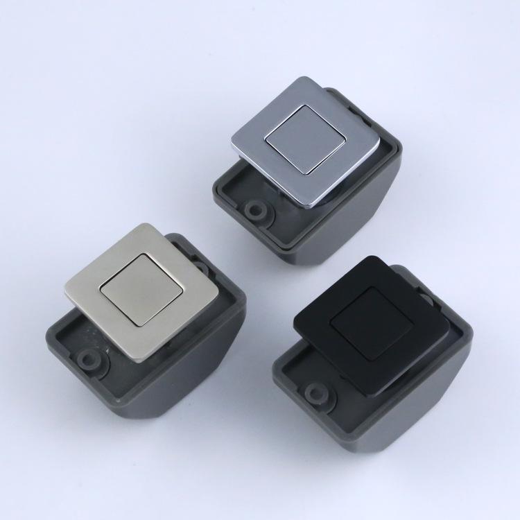 Zinc Alloy Wall Cabinet RV Handle with Hidden Button Lock