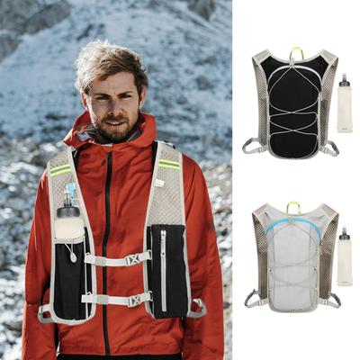Water Backpack For Running Reflective Water Bladder Backpack Reflective Adjusted Shoulder Strap Reservoir With 500ML Soft Bottle