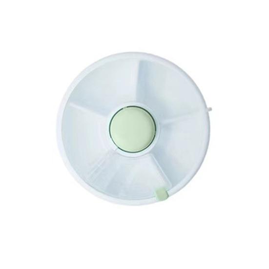 

Круглая коробка для хранения закусок с крышкой, 5 отделений, большая вместительная столешница, многофункциональная сервировочная тарелка для сухофруктов, орехов, конфет, органайзер, тарелка для еды зелёный