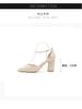 HO Coarse Heel Large Sandals 2026 Summer Gentle Match Skirt High Heels Hollow Non tiring Feet Single Shoes