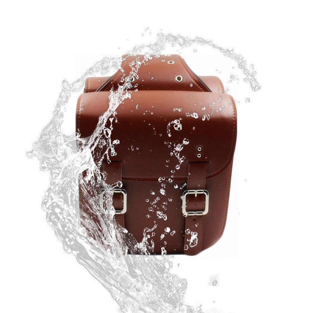 Motorcycle Bicycle Universal Waterproof PU Saddlebag Rear Side Travel Luggage Bag Tool Phone Wallet Bag For Harley Kawasaki BMW