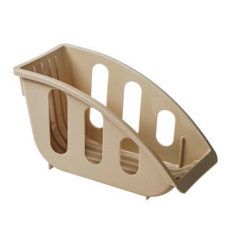 Kitchen Storage Rack for Plates, with Slots for Bowl and Dish Storage, Draining Rack for Sink