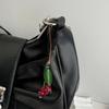 Handmade Tulip Shape Key Holder Youthful Backpack Ornament Leather Texture Unique Key Pendant Suitable for Key and Car