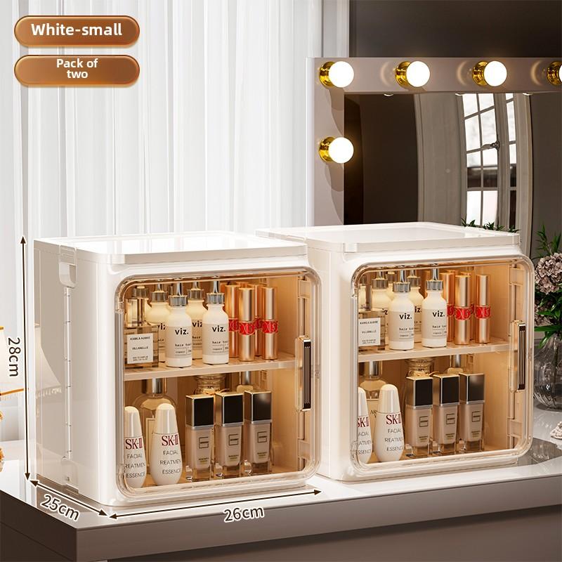 Cosmetic Storage Box Desk Lipstick Powder Dust-proof Storage Rack Large Capacity Perfume Skin Care Dressing Table Organizer Box