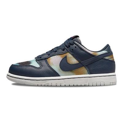 Dunk Low SE PS Graffiti - Obsidian Kids Sneakers Multi-Color Summit-White Sport-Grey DM1052-400
