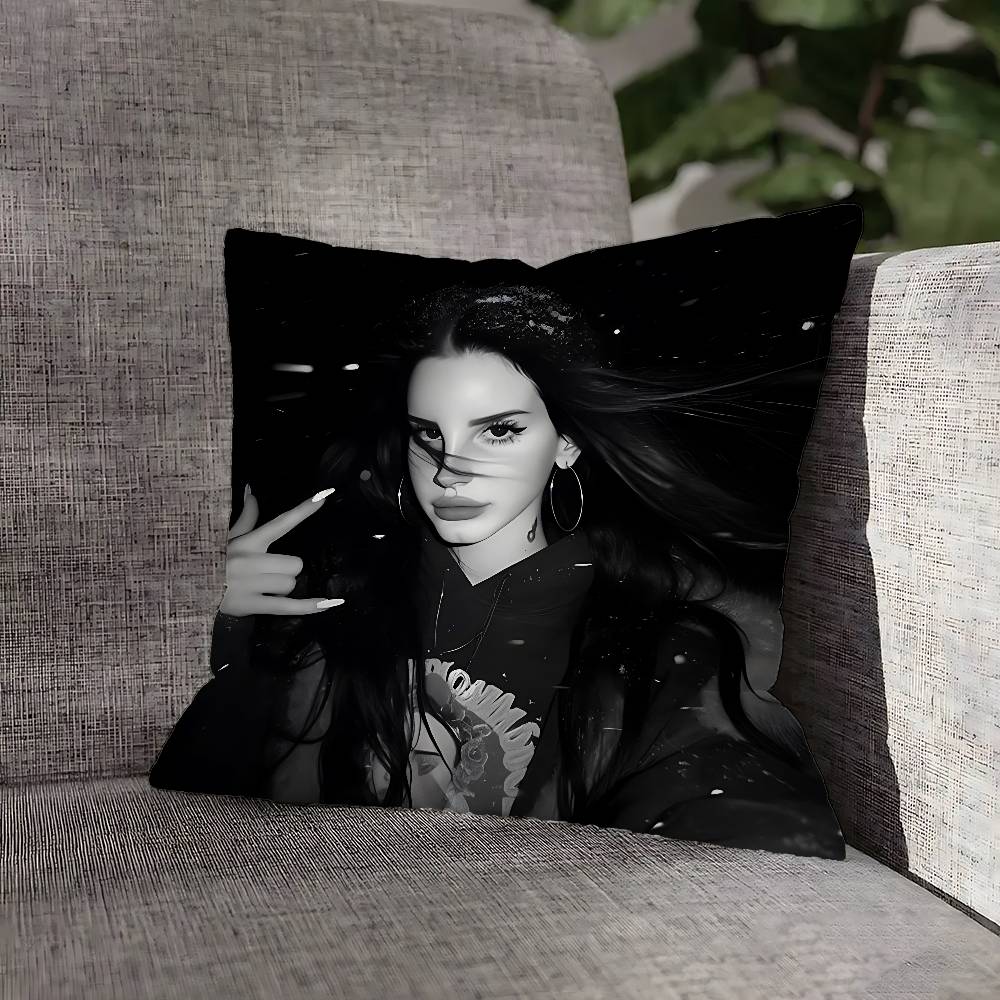 L-Lana D-Del R-Rey Kissenbezug für Sofadeko Auto Büro Zimmer Druck Kissenbezug Dekorationen und Schutz