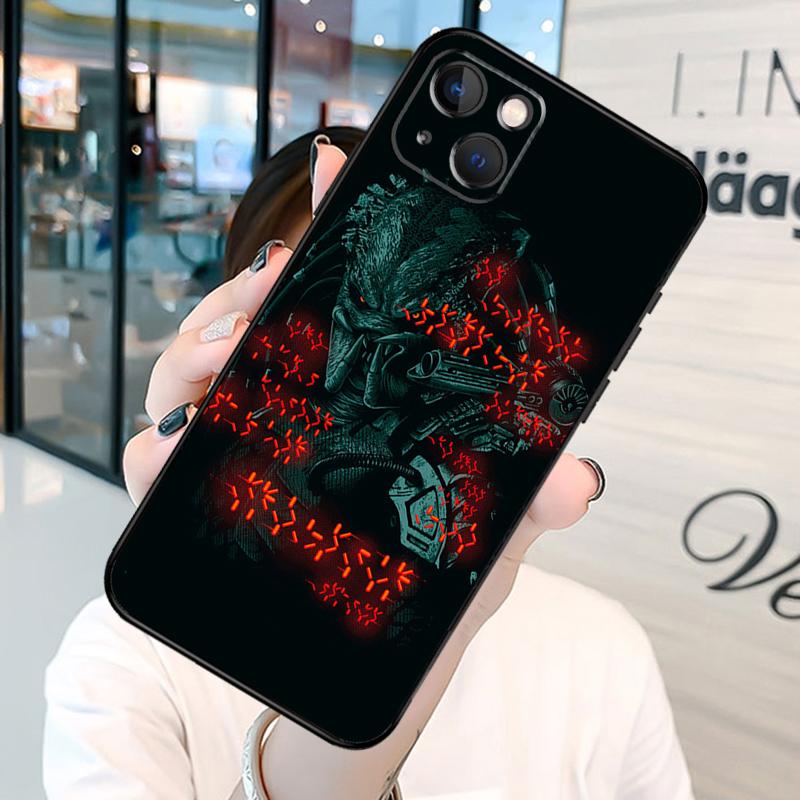 Predator Phone Case On For iPhone 13 12 11 14 15 16 Pro Max Plus XR X XS MAX Soft Back Cover