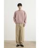 WHOLOVESART Washable Semi-Crop Knit Pullover Peach Pink