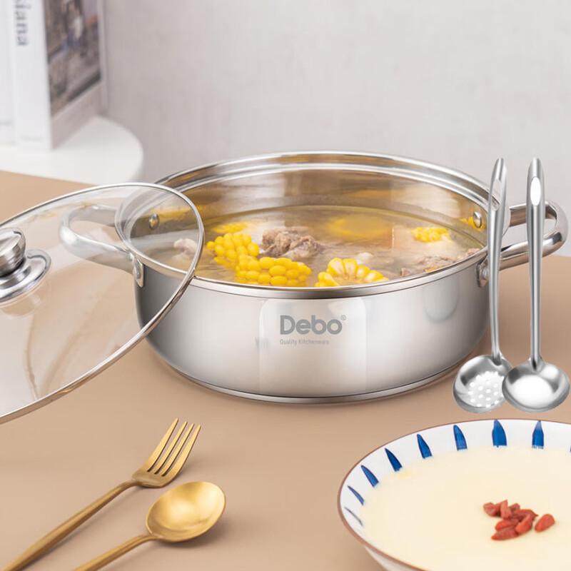 DePau Wyatt 30cm 6L Stainless Steel Soup Pot