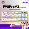 AULA F98ProV3 Transparent Tri-Mode Custom Mechanical Keyboard