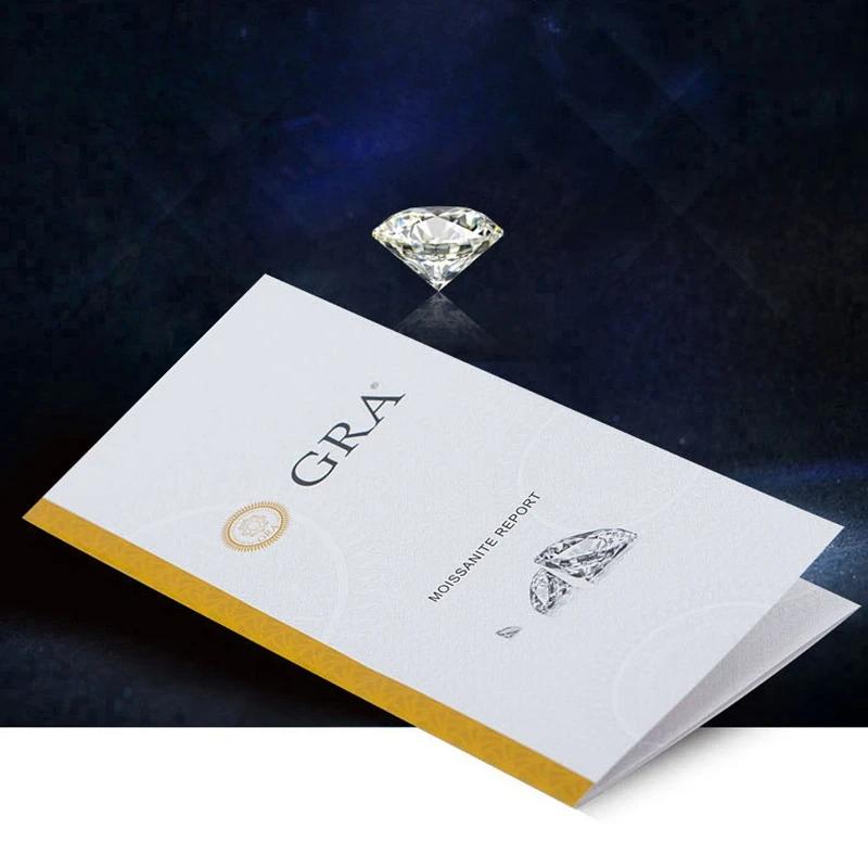 S925 Sterling Sliver 2.5-5CT VVS1 D Color Real Moissanite Chain Necklaces for Women Wedding Fine Jewelry Drop Shipping