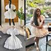 Summer Retro Embroidered Puff Sleeve A-line White Dress
