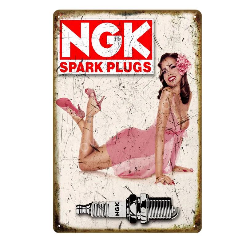 Vintage Motor Oil Gasoline Metal Signs Tin Poster Retro Bar Pub Garage Decor Gas Station Decorative Wall Plaque YJ126