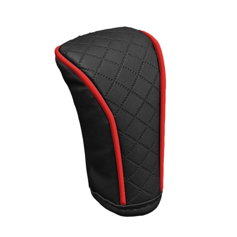 Car Shift Handle Cover PU Leather Non-Slip Wear-resistant Shift Knob Decor Protective Cover