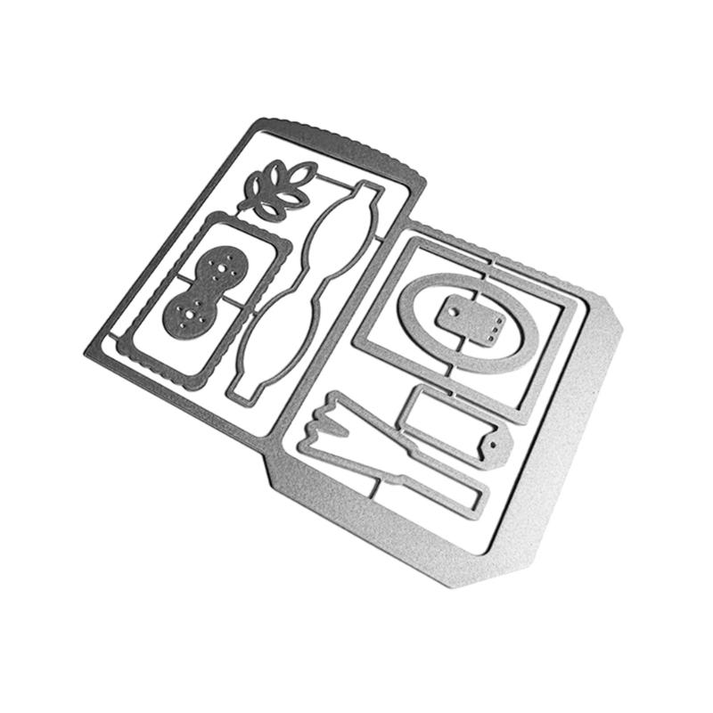 Metal Die Cuts Envelope Birthday Embossing Stencil Cutting Dies for Card Making Scrapbooking Paper Craft DIY Template