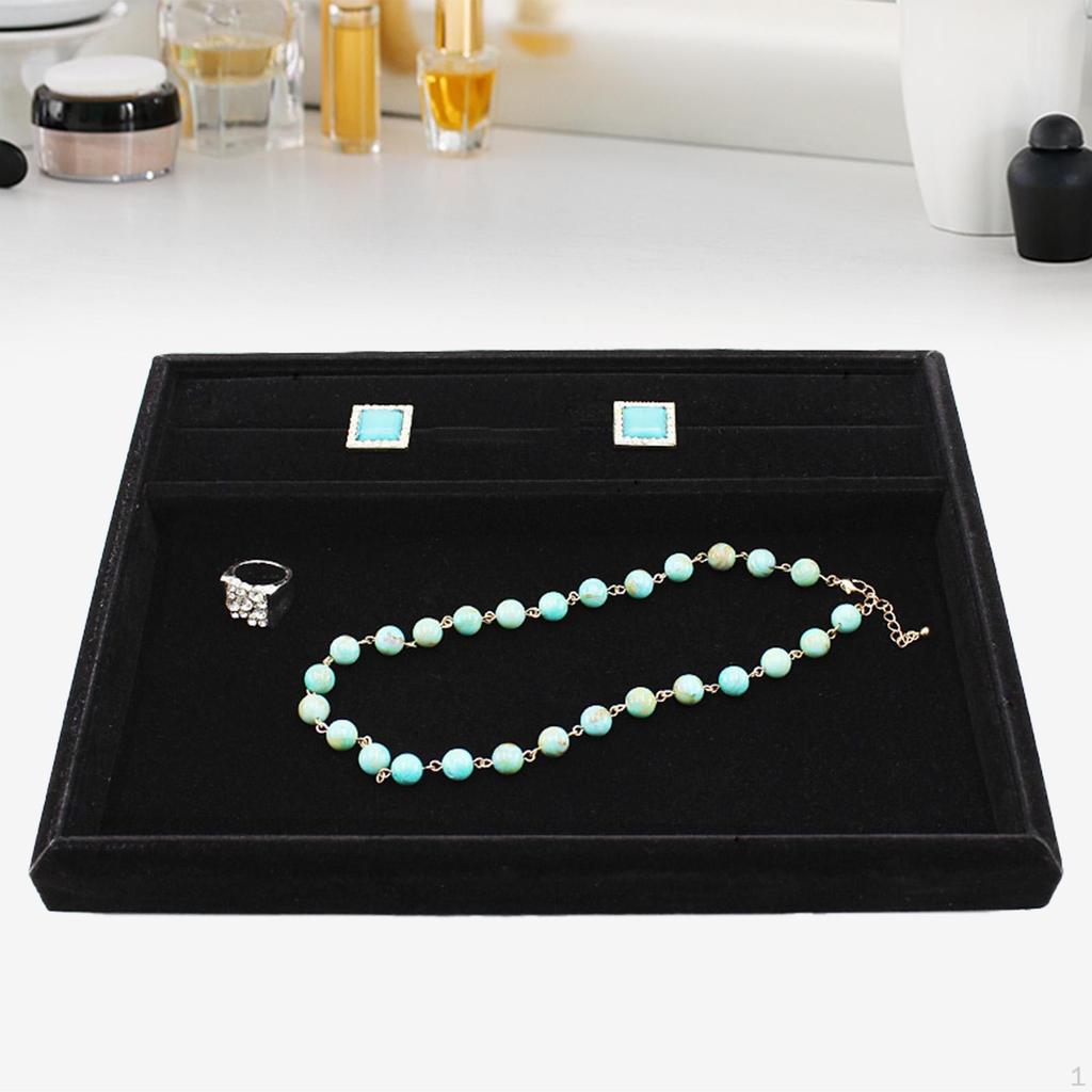 Jewelry Display Tray Necklace Bracelet Showcase Display,Elegant,Empty Plate Holder for