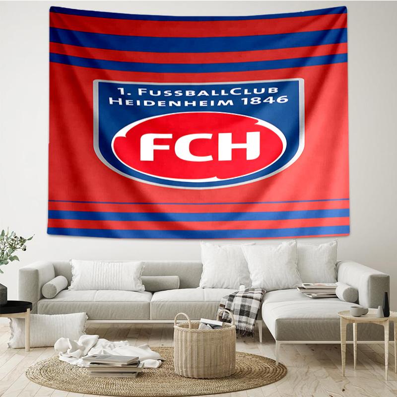 Heidenheim Squad Printed Tapestry, for Bedroom,Livingroom, dormitory, Large Wall Decor, Fabric Decor Fan Birthday Gifts