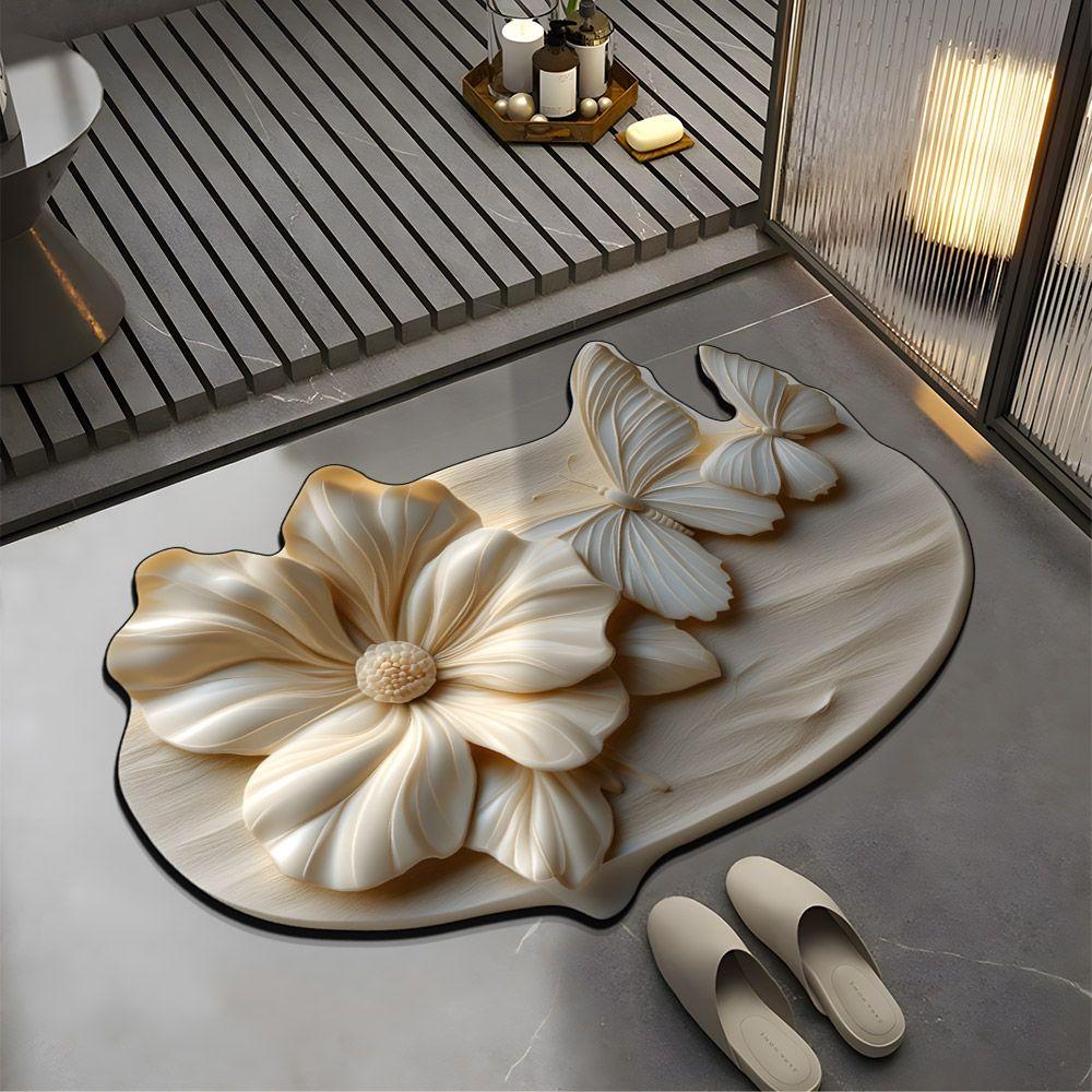 Anti Slip Floor Mat Bathroom Toilet Door Dirt Resistant Household Maintenance Bathroom Floor Mat Water Absorbing